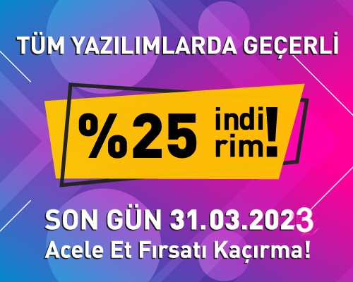 KAMPANYA.! Tüm Yazılımlarda Geçerli indirim